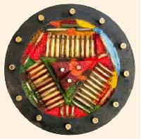 Автор: Микола Ворохта
Назва: Годинник судного дня
Опис: Асембляж, змішана техніка
Дата: 2025
Статус: У продажу
Розміри (ШхВ): 24x24 Годинник судного дня